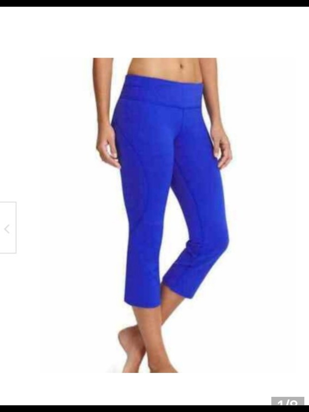 New Balance Royal Blue Cropped Performance Leggings